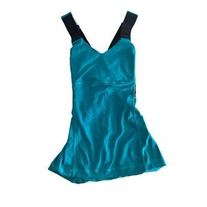Blue LuluLemon Tank Top with Built-In Bra (pre-owned)